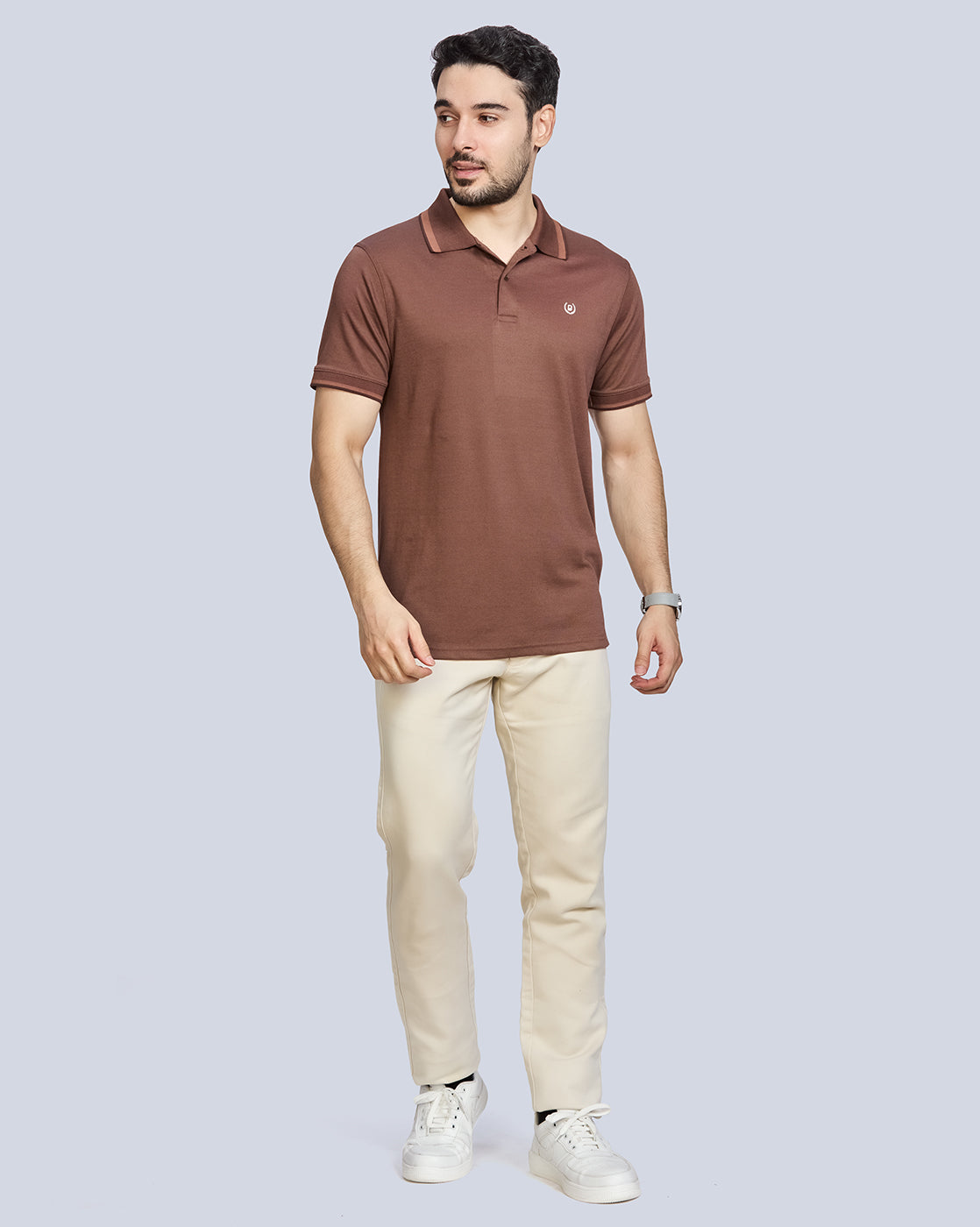 Interlock Polo Neck T-Shirt