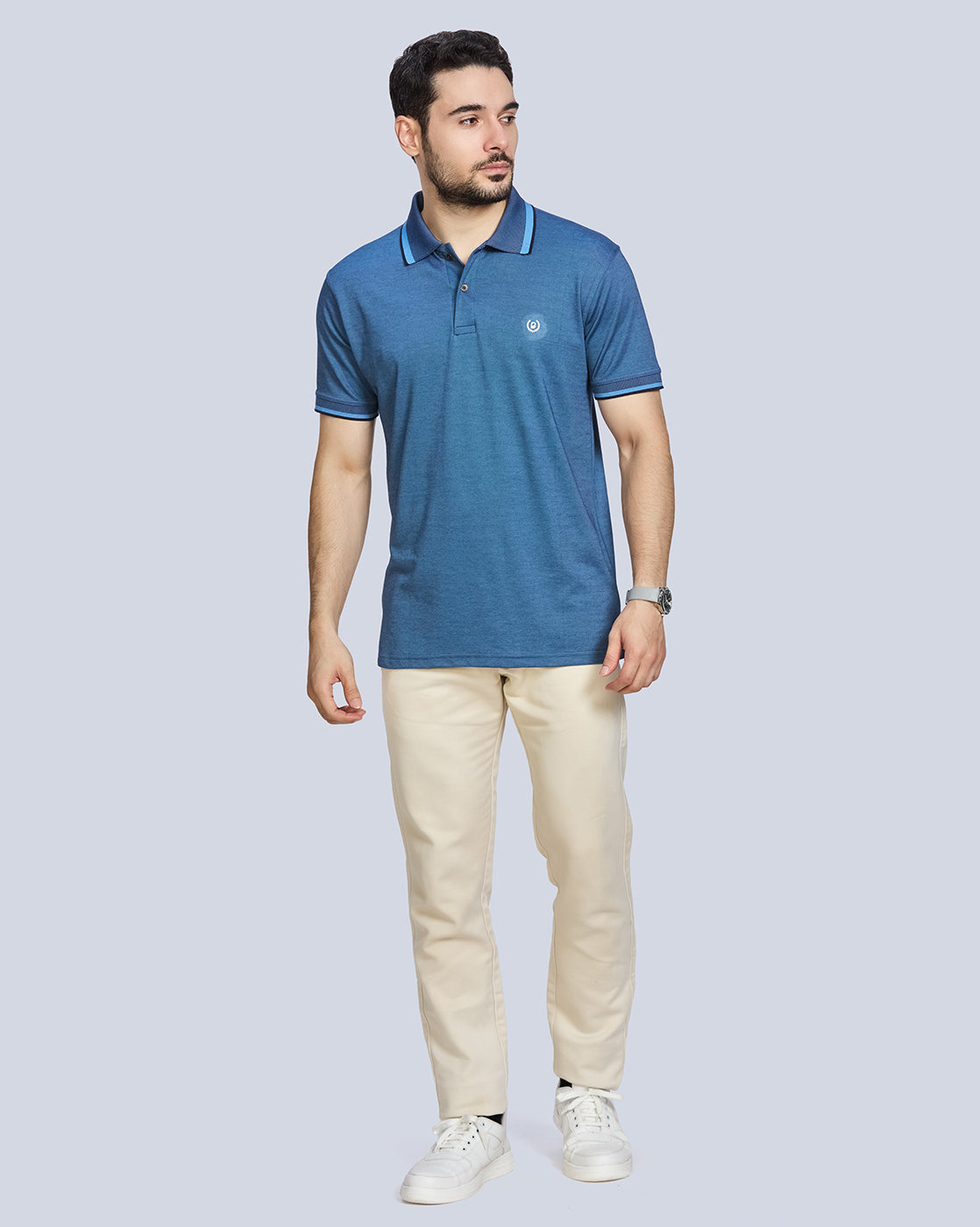Interlock Polo Neck T-Shirt
