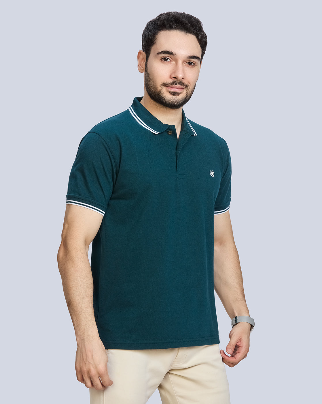 Polo Neck T-Shirt Without Pocket