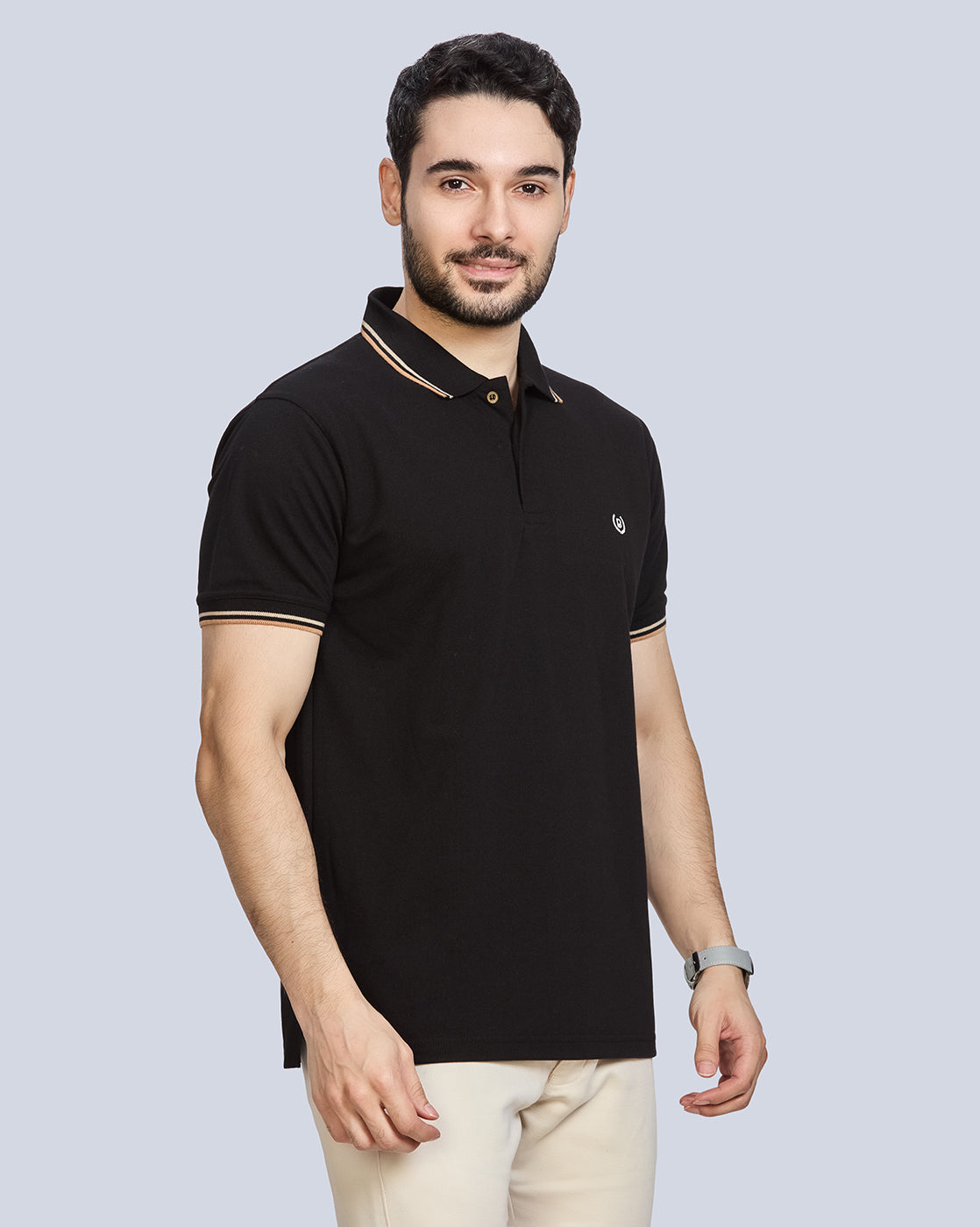 Polo Neck T-Shirt Without Pocket