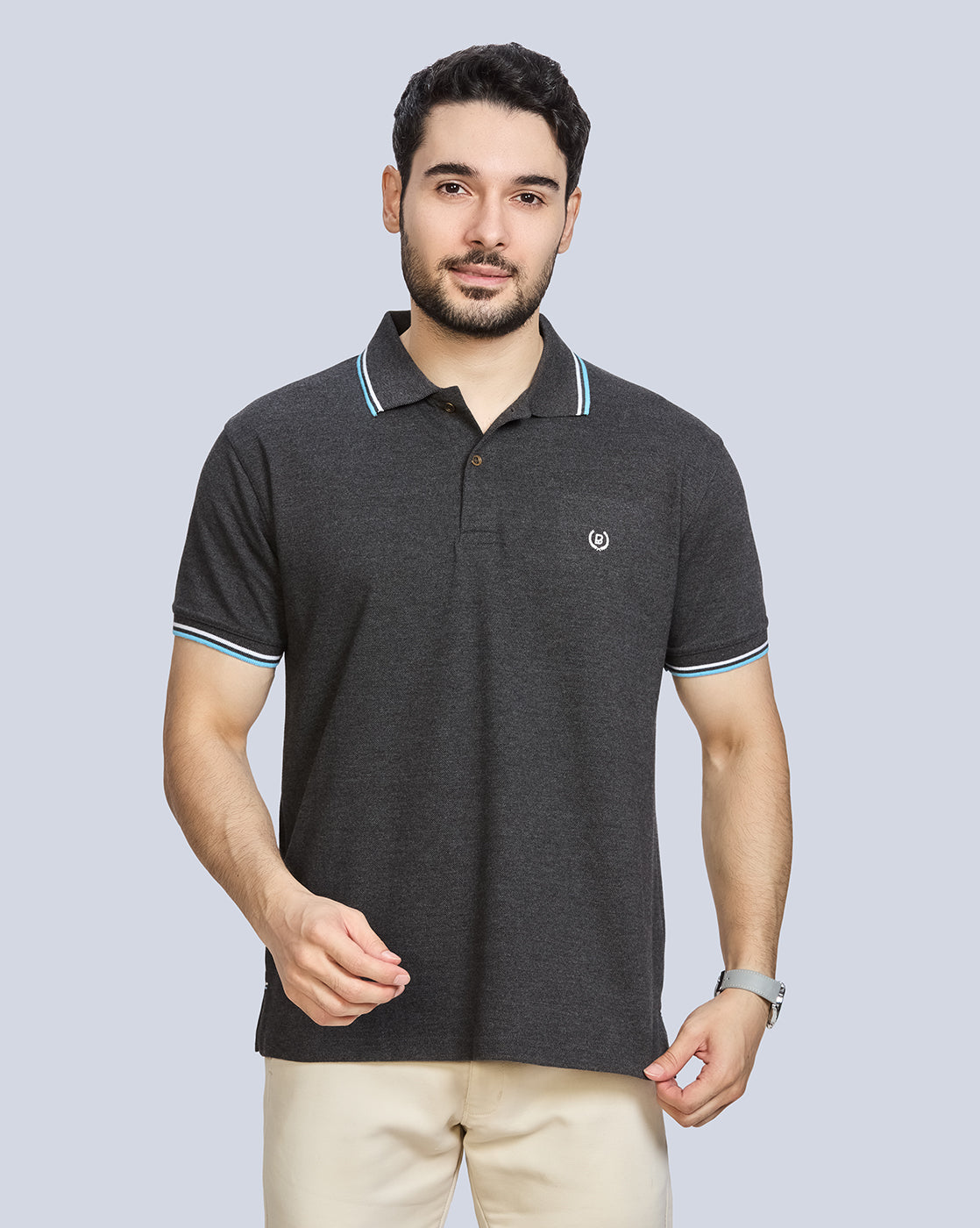 Polo Neck T-Shirt Without Pocket