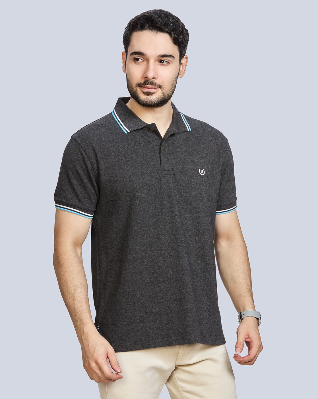Polo Neck T-Shirt Without Pocket