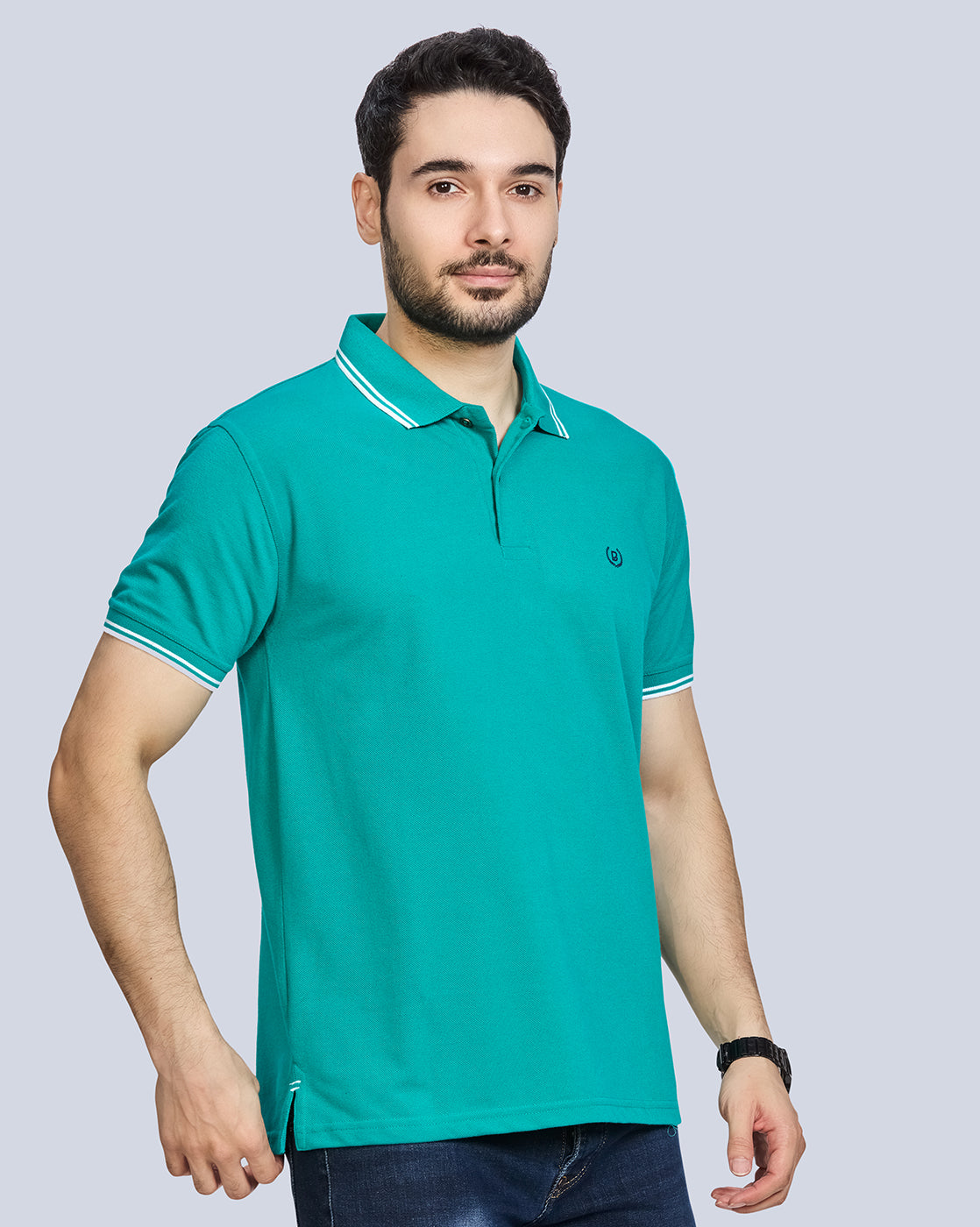 Polo Neck T-Shirt Without Pocket