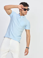 Light Blue Classic Pocket Polo T-Shirt