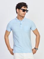 Light Blue Classic Pocket Polo T-Shirt