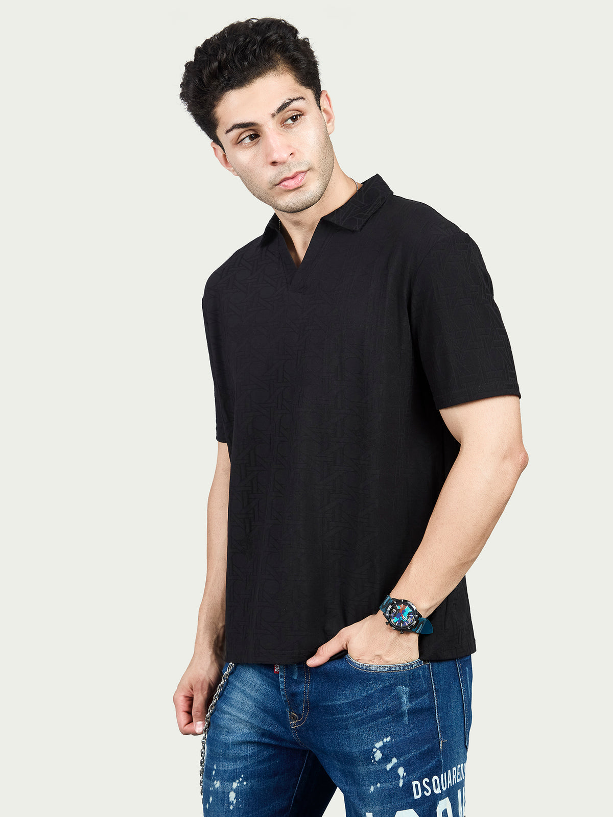 Polo Drop ShoulderT-Shirt