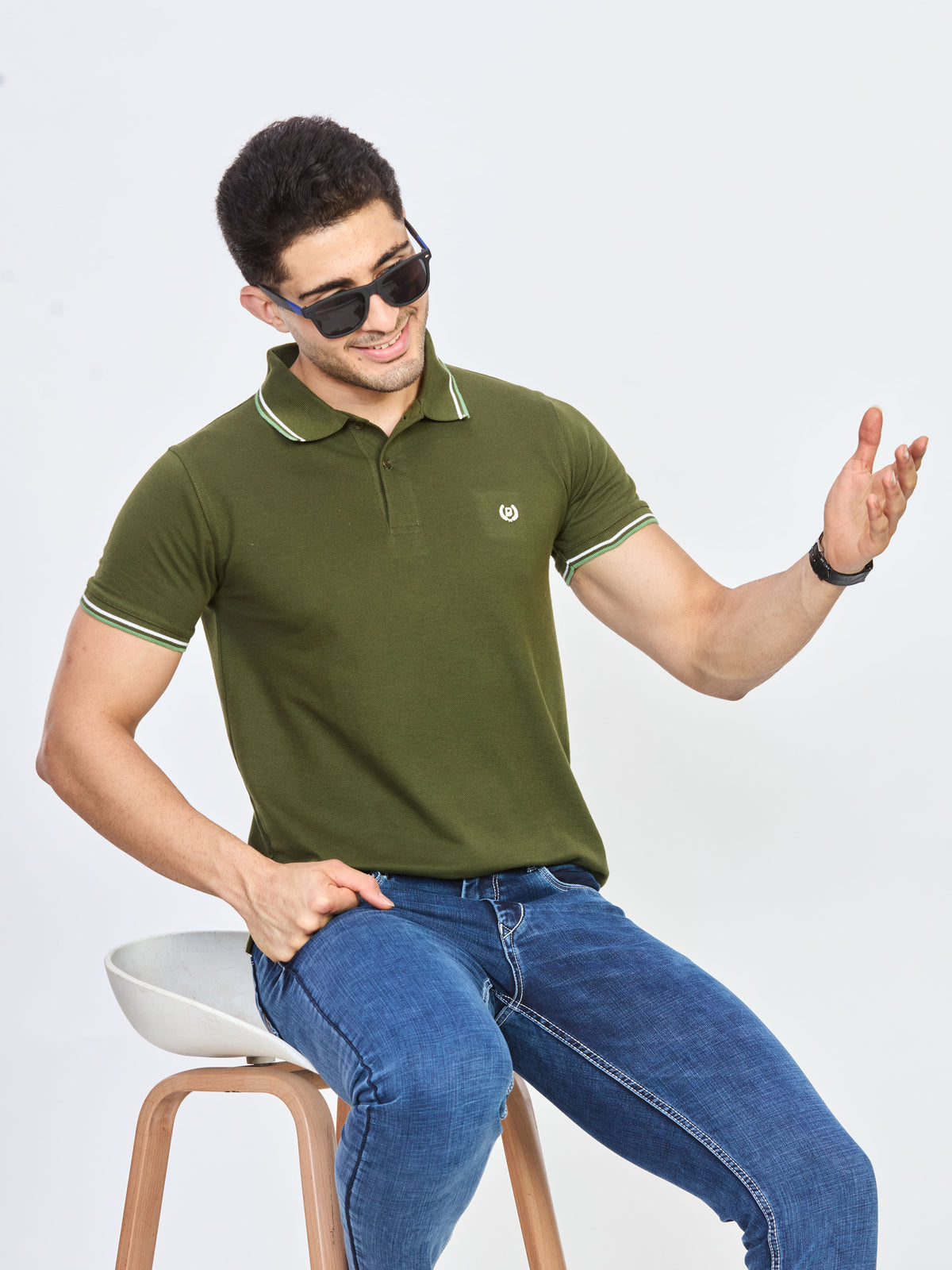 Polo Neck T-shirt Without Pocket