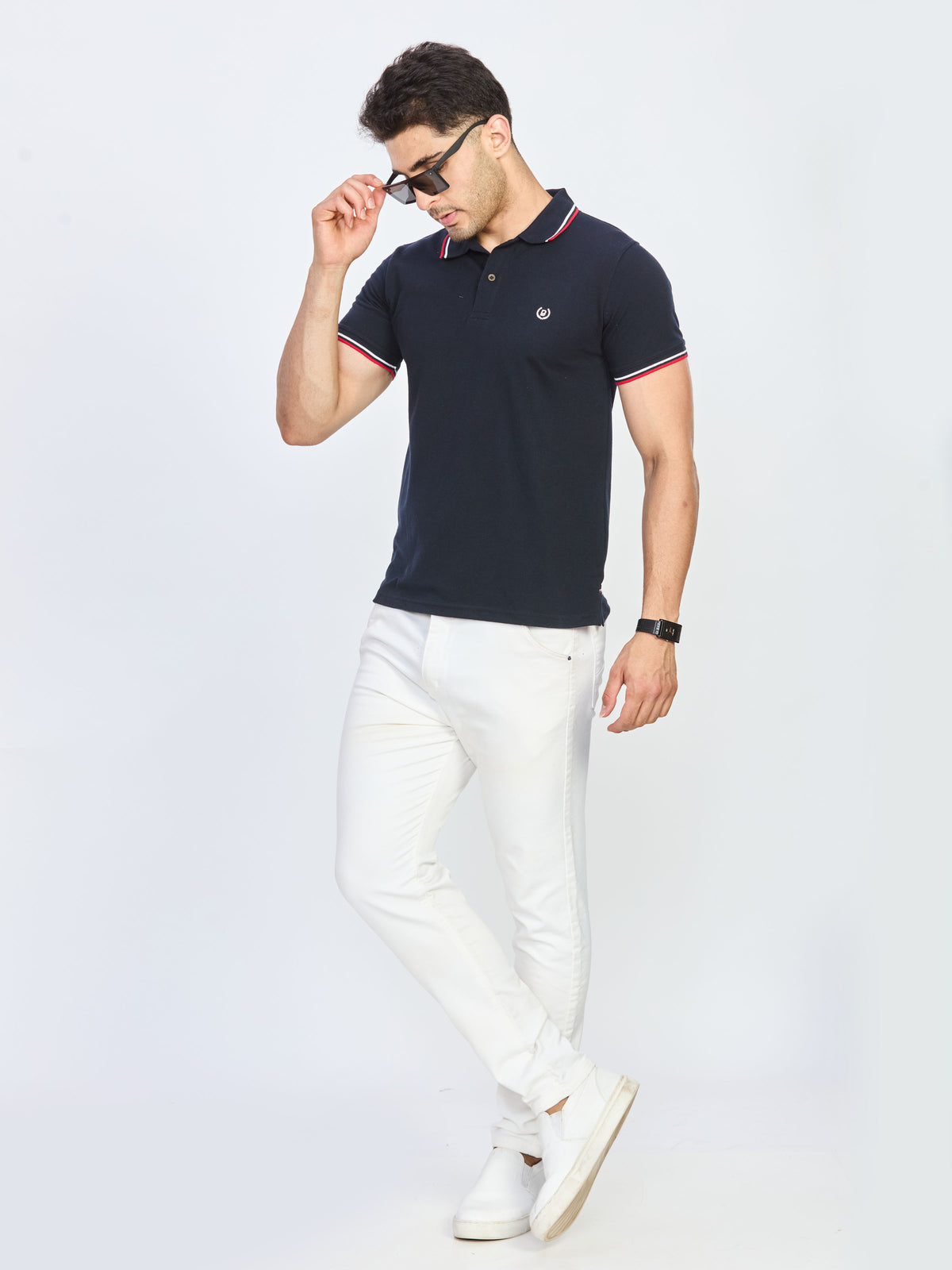Polo Neck T-shirt Without Pocket