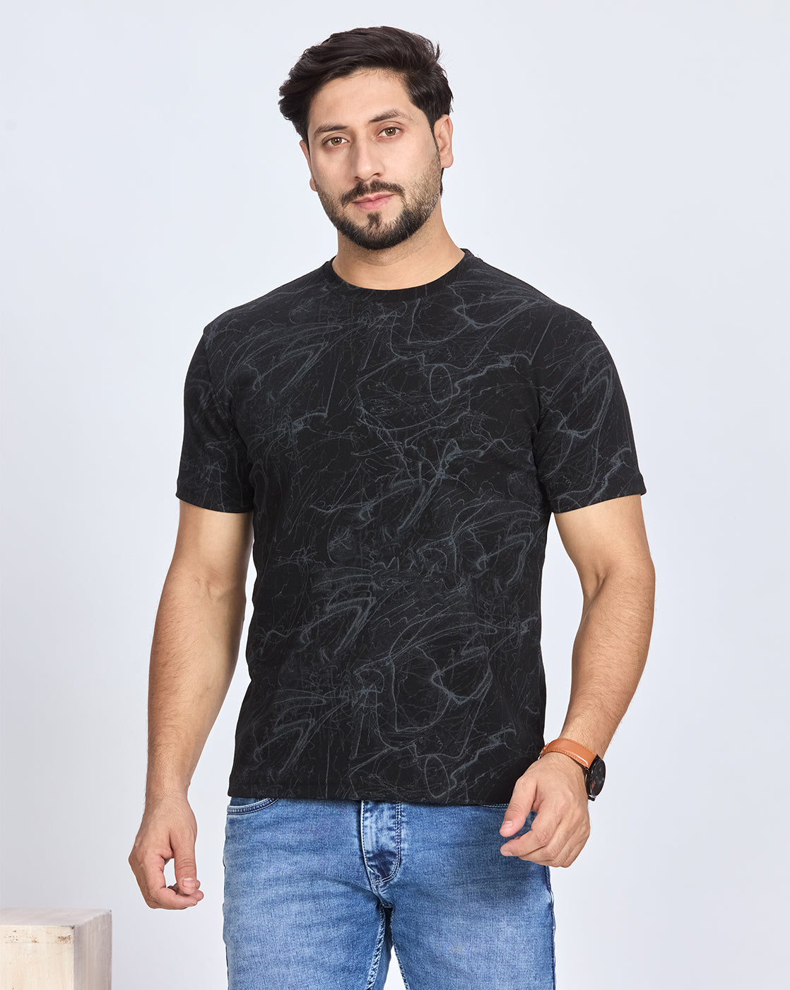 Printed Round Neck T-Shirt