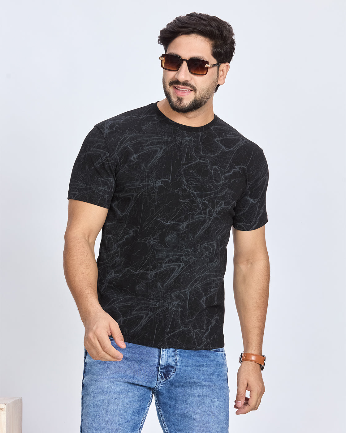 Printed Round Neck T-Shirt