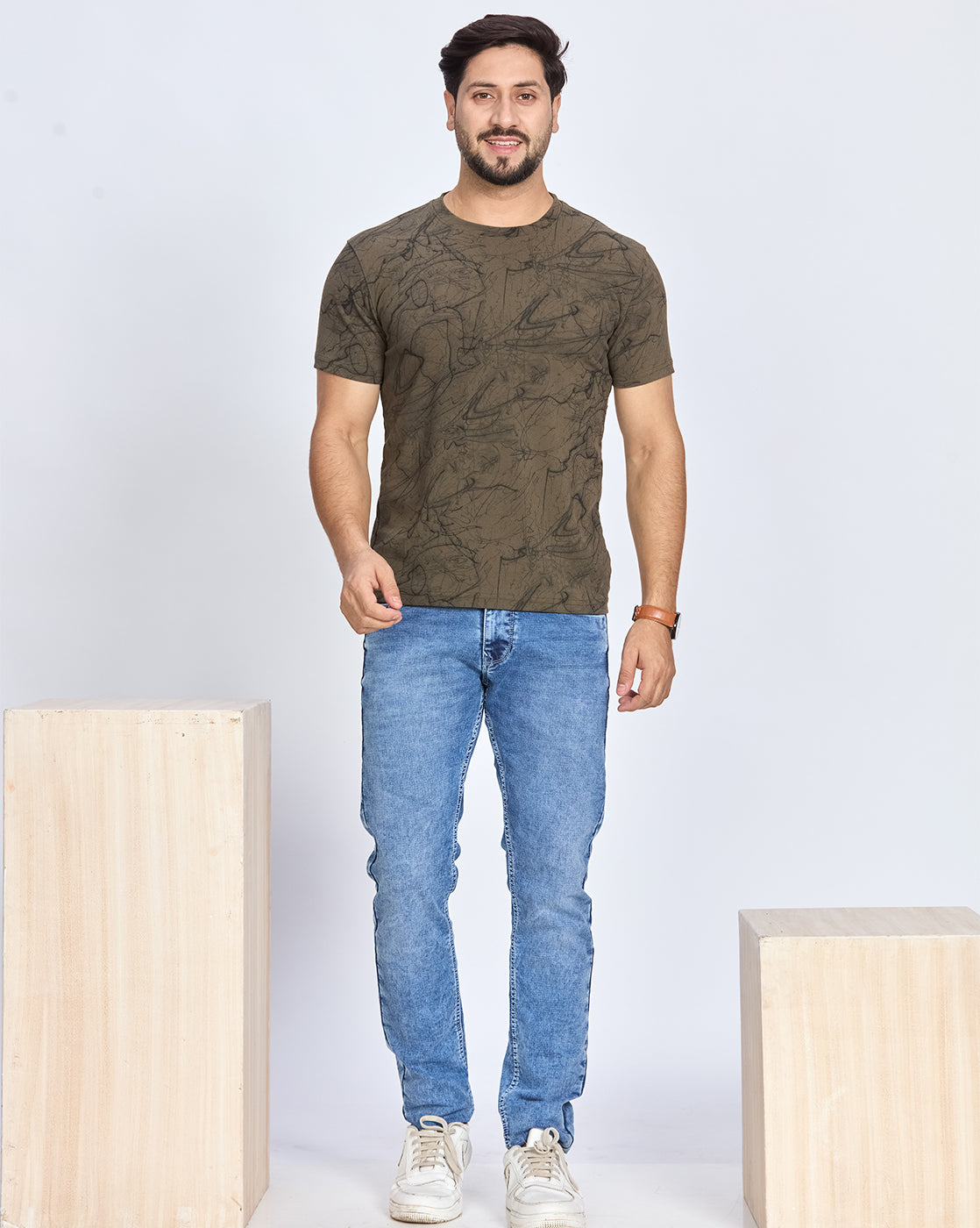 Printed Round Neck T-Shirt