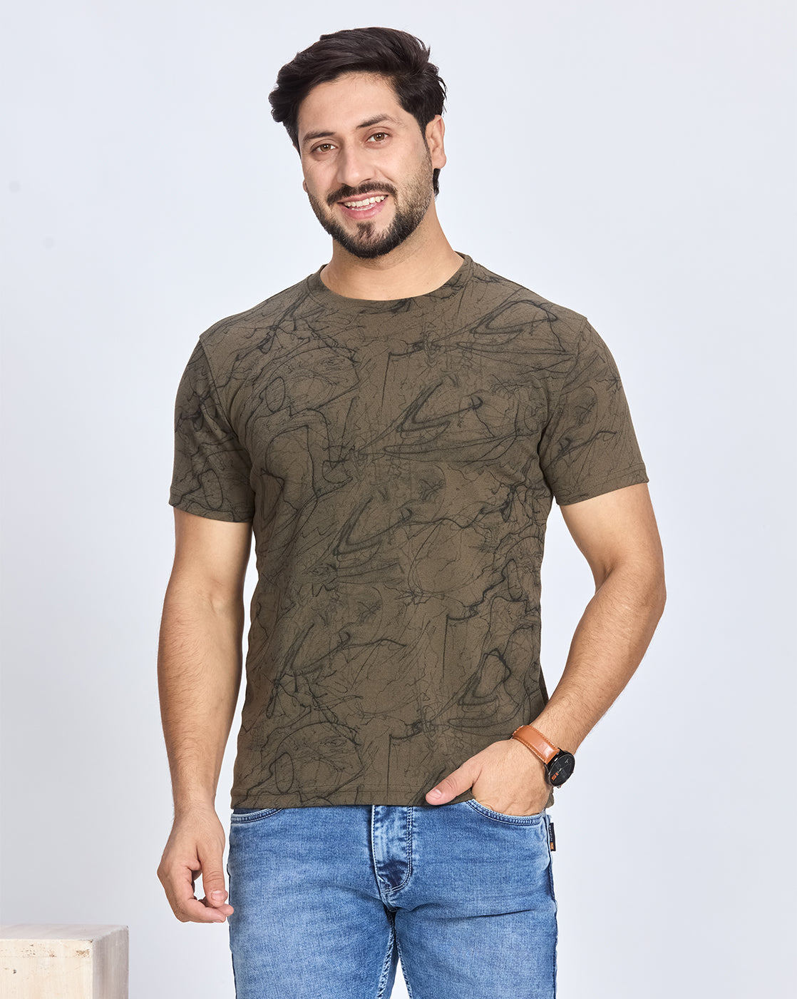 Printed Round Neck T-Shirt