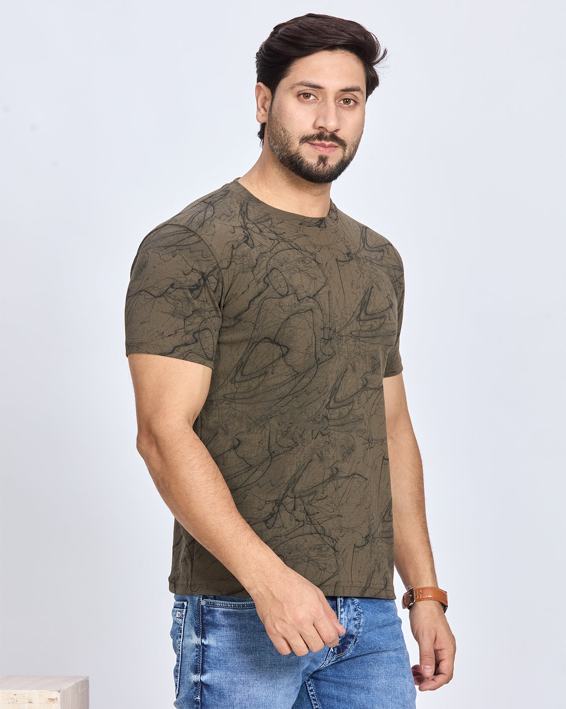 Printed Round Neck T-Shirt