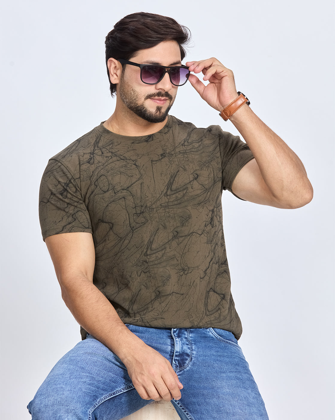 Printed Round Neck T-Shirt