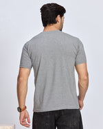 Grey Graphic Printed Round Neck T-Shirt