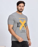 Grey Graphic Printed Round Neck T-Shirt