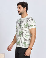 White Graphic Printed Round Neck T-Shirt