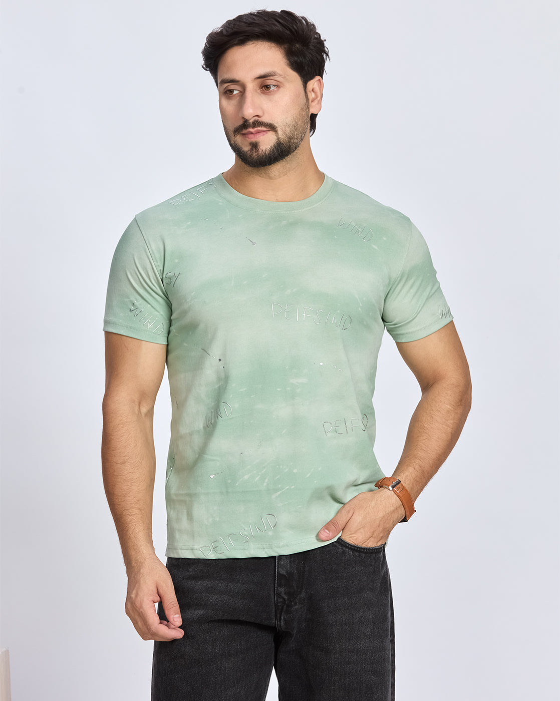 Printed Round Neck T-shirt