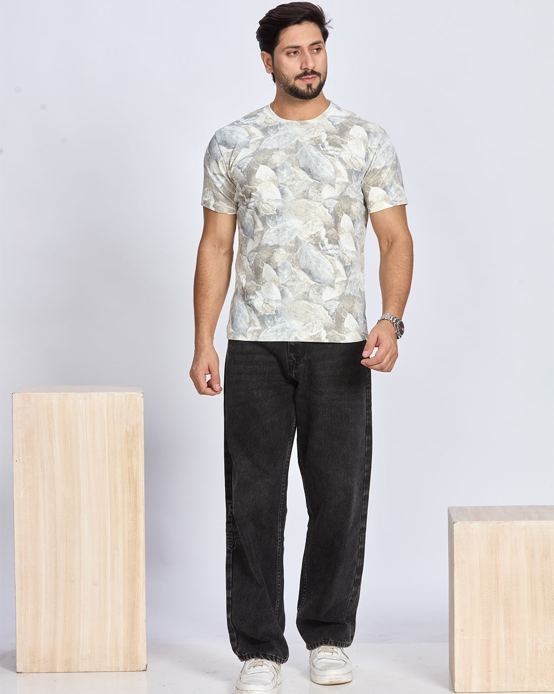 Printed Round Neck T-shirt