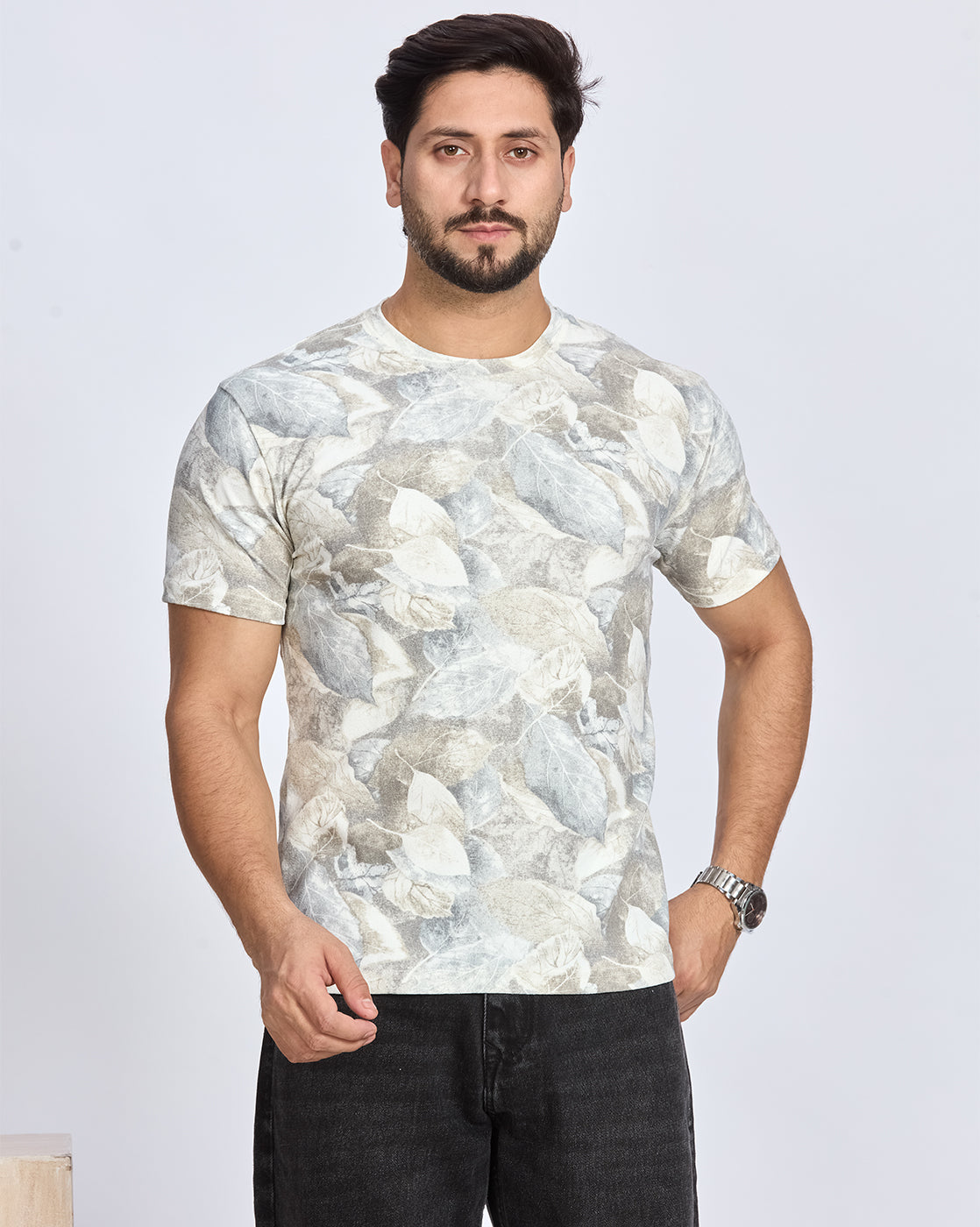 Printed Round Neck T-shirt