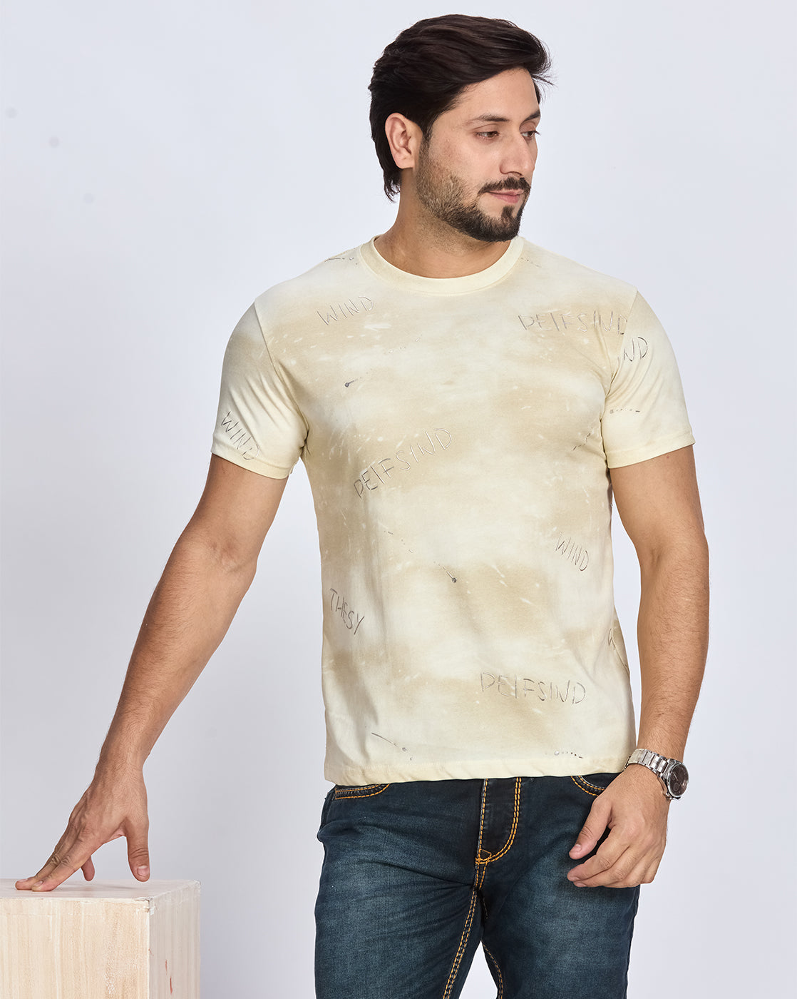 Printed Round Neck T-shirt