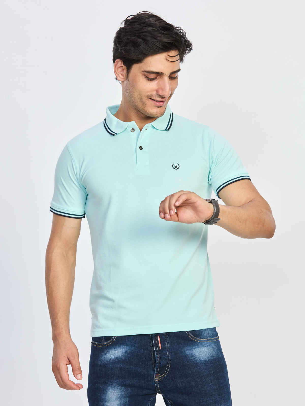 Polo Neck T-shirt Without Pocket
