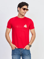 Red Premium Cotton Round Neck T-Shirt