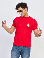 Red Premium Cotton Round Neck T-Shirt