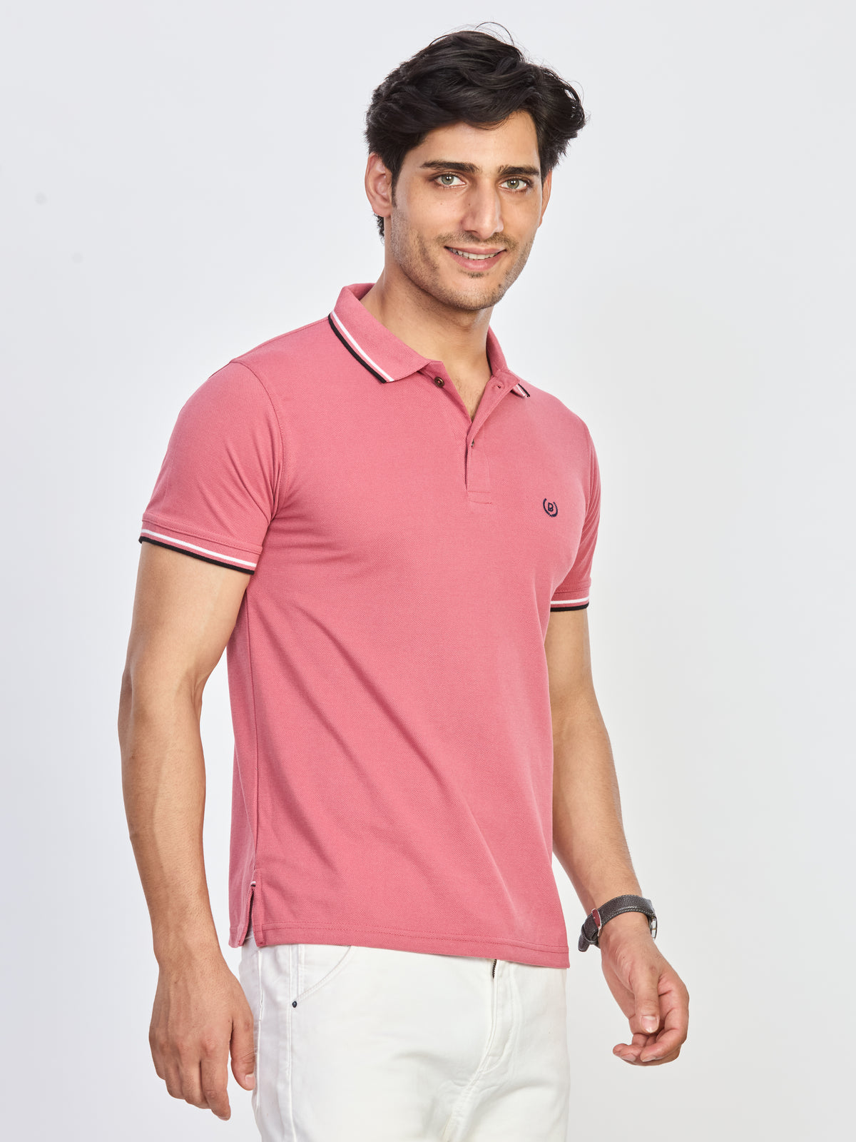 Polo Neck T-shirt Without Pocket