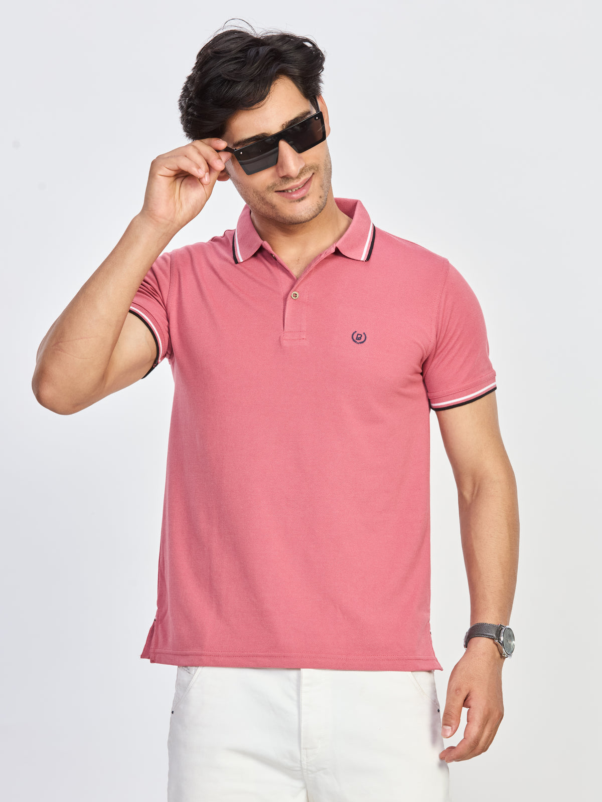 Polo Neck T-shirt Without Pocket