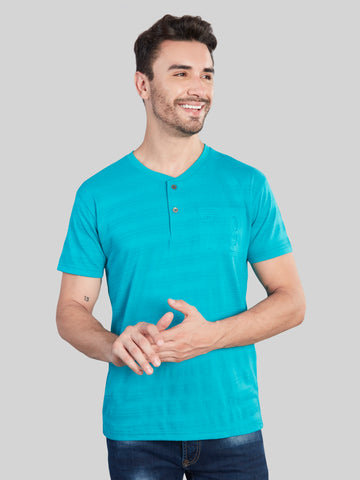 Mint Henley Neck T-Shirt