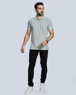 Pista Striped Polo Neck T-Shirt