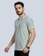 Pista Striped Polo Neck T-Shirt