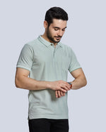 Pista Striped Polo Neck T-Shirt