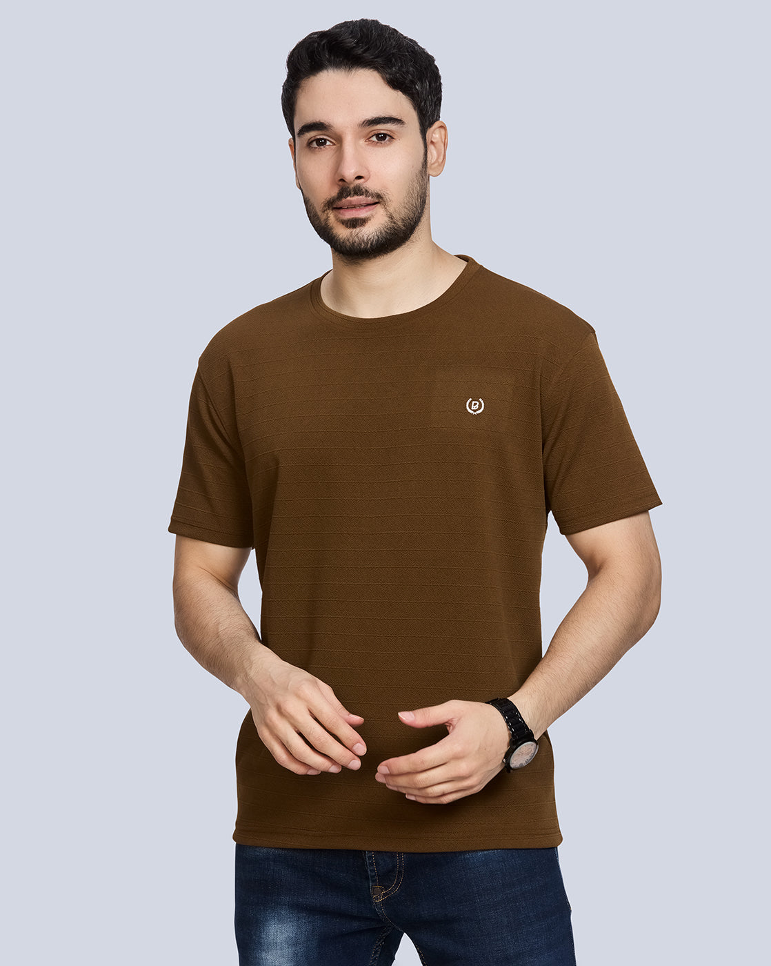 Round Neck Polyester T-Shirt