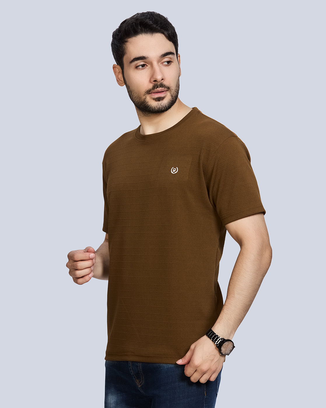 Round Neck Polyester T-Shirt