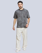 Round Neck Drop Shoulder Polyester T-Shirt