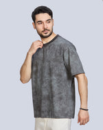 Round Neck Drop Shoulder Polyester T-Shirt
