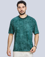 Round Neck Drop Shoulder Polyester T-Shirt