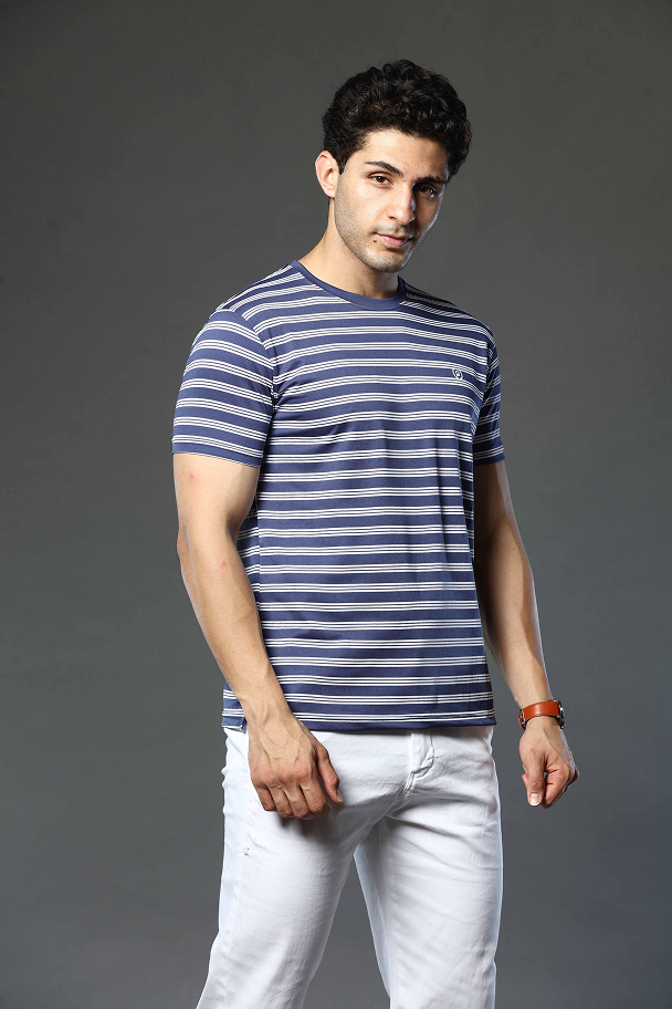 Striped Round Neck T-Shirt