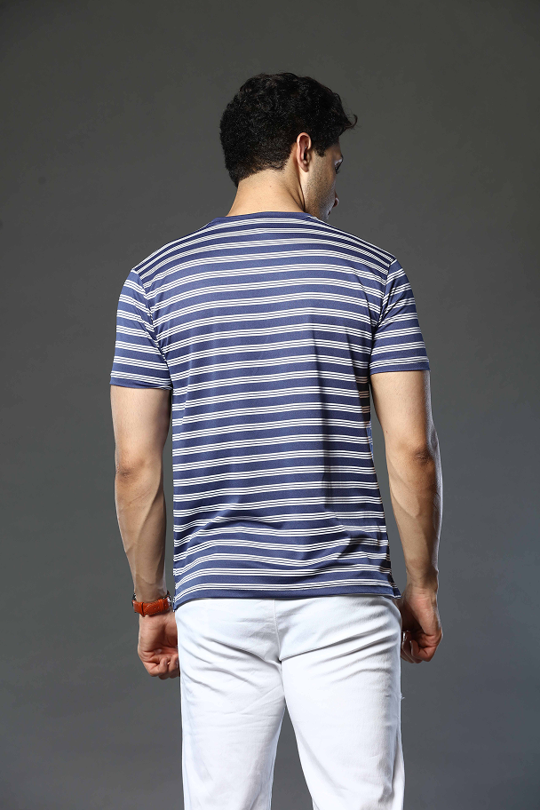 Striped Round Neck T-Shirt