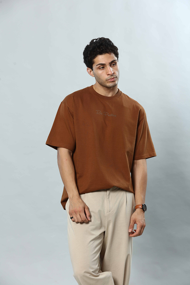 Round Neck Oversized Drop Shoulder T-Shirt