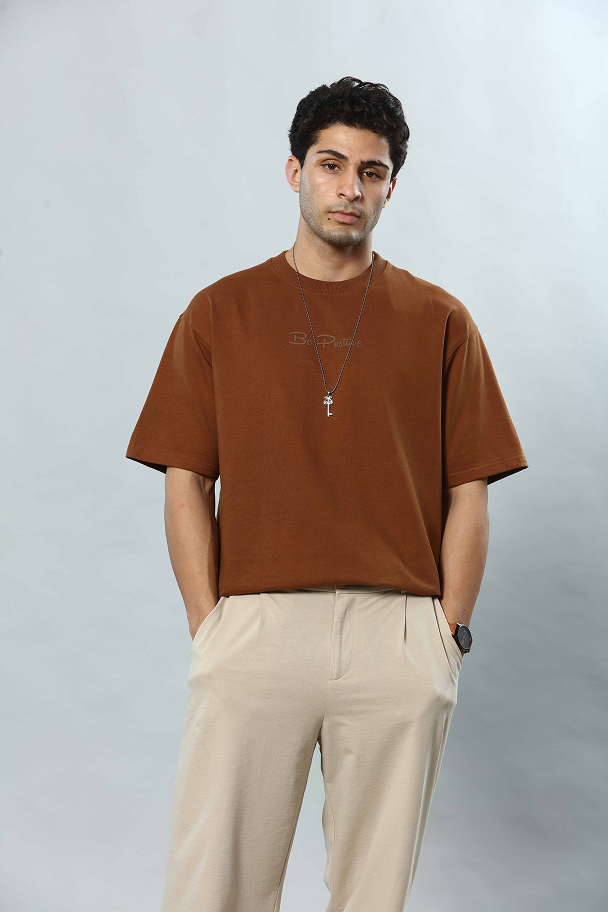 Round Neck Oversized Drop Shoulder T-Shirt