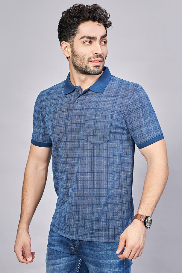 Airforce All Over Printed Polo Neck T-Shirt