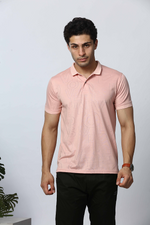 Printed Polo Neck T-Shirt