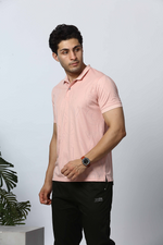Printed Polo Neck T-Shirt