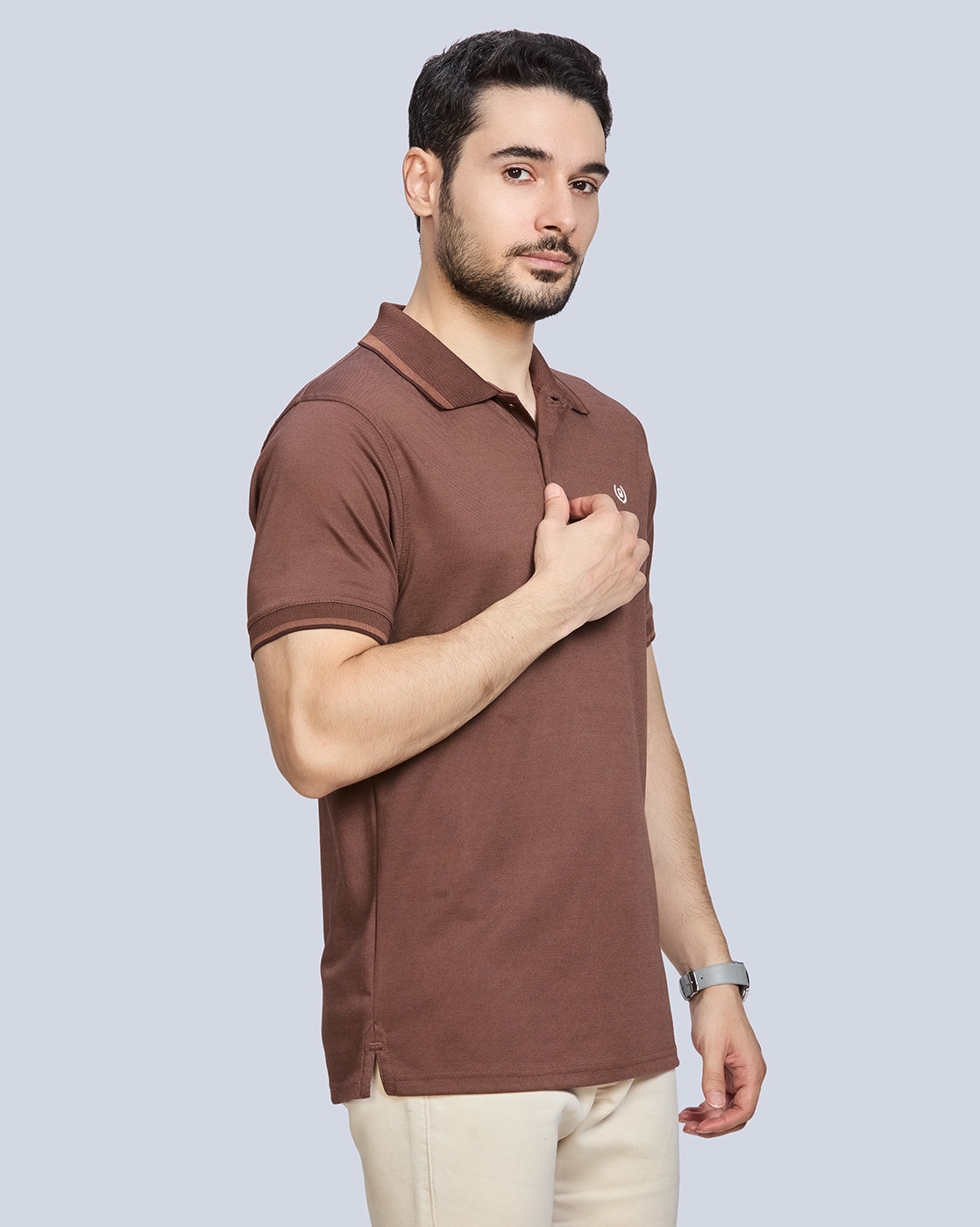 Interlock Polo Neck T-Shirt