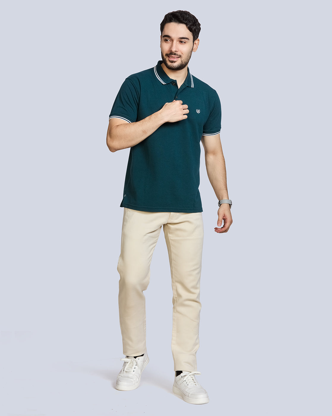 Polo Neck T-Shirt Without Pocket