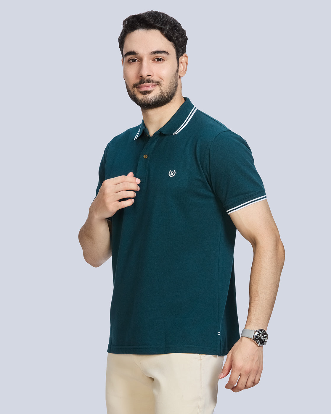 Polo Neck T-Shirt Without Pocket