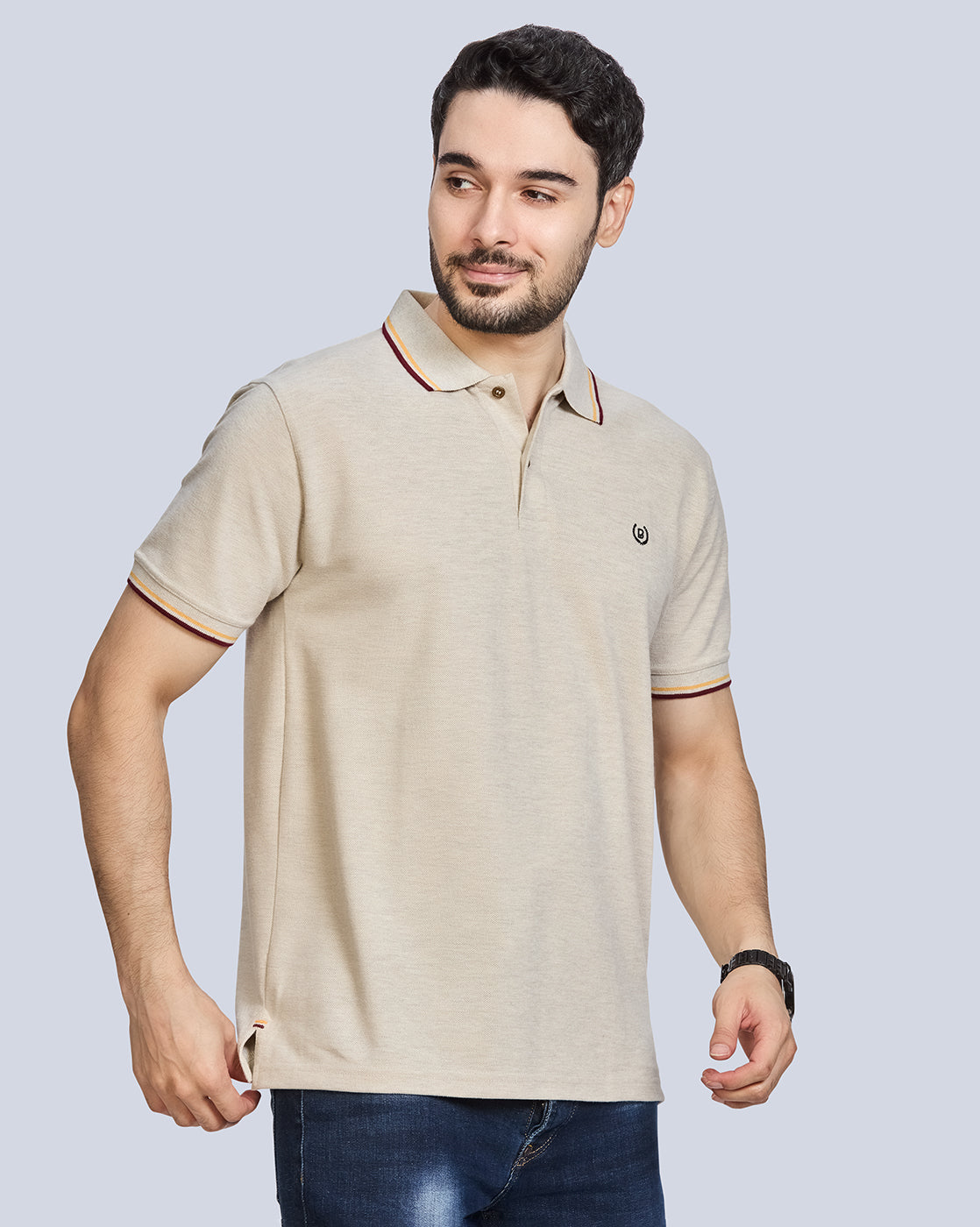 Polo Neck T-Shirt Without Pocket